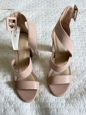 Chinese Laundry LA Strap Heel Sandals NWT Black Dress Heels Size 6